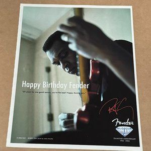 ROBERT CRAY - Fender Guitars - 60 Years - 2006 Print Advertisement